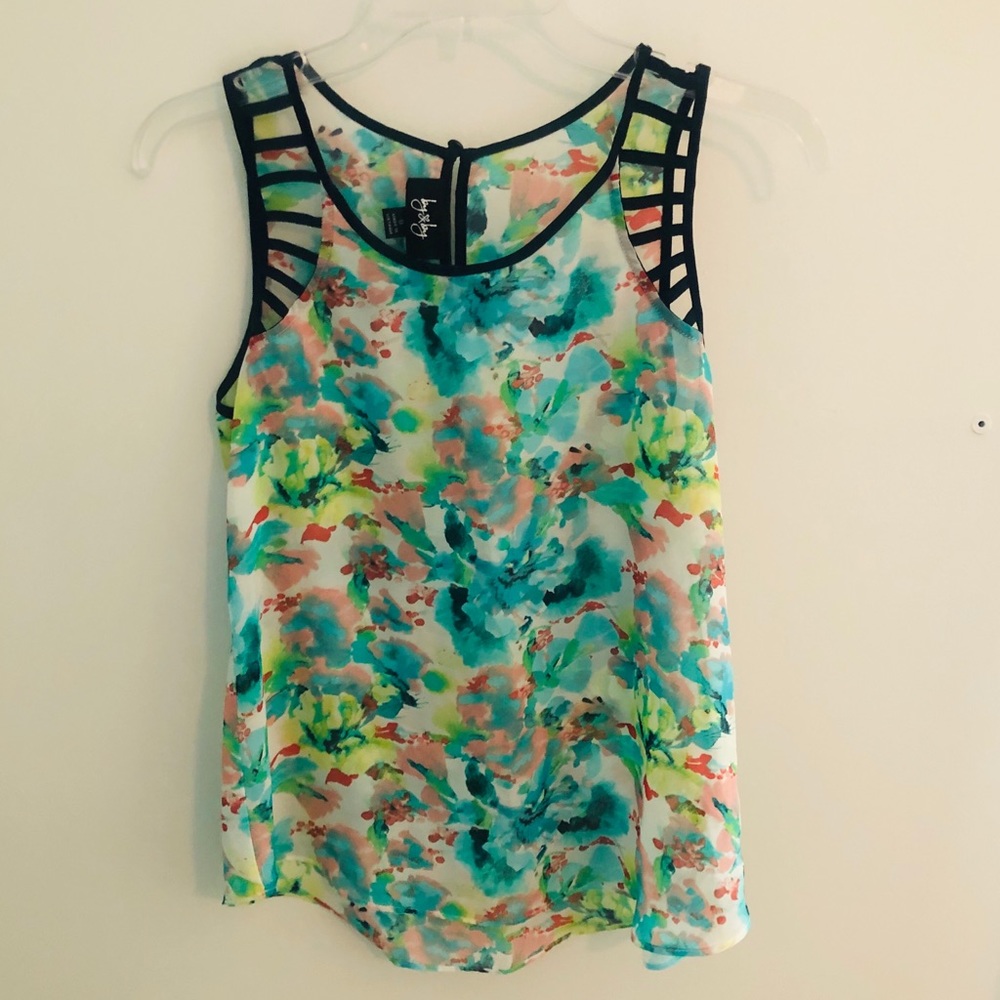S Floral Tank Top